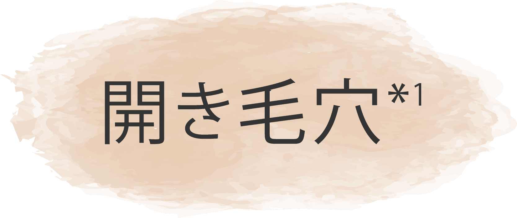 開き毛穴*1